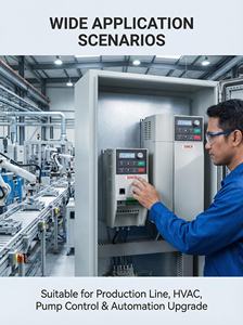 Variateur <span class=keywords><strong>de</strong></span> fréquence <span class=keywords><strong>triphasé</strong></span> 5,5 kW 380 V <span class=keywords><strong>Source</strong></span> Factory pour moteurs et compresseurs <span class=keywords><strong>de</strong></span> 7,5 CV - Product Image 4