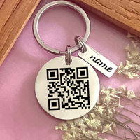 Porte-clés d'entreprise porte-clés code qr personnalisé avec code qr