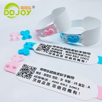 Pulseira de Identificação Térmica Personalizada à Prova d'Água DDJOY com Código de Barras QR Imprimível para Eventos, Festas e Clubes