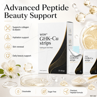 Bandelettes buccales sublinguales professionnelles au peptide de cuivre GHK-Cu pour l'éclat de la peau, la force des cheveux et le bien-être cellulaire, dissolution rapide