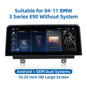 HD Touch Screen Head Unit 10.25 Inch Dual <b>System</b> Android Car Radio for BMW 3 Series E90 2004‑2011 Non‑System Version - Product Image 1