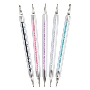 5pcs Nail Dotting Pen pour UV Gel Peinture Dessin Double Extrémité Nail Brush Point Outil pour Saloon DIY Manucure Kit Pas Cher En Gros - Product Image 5