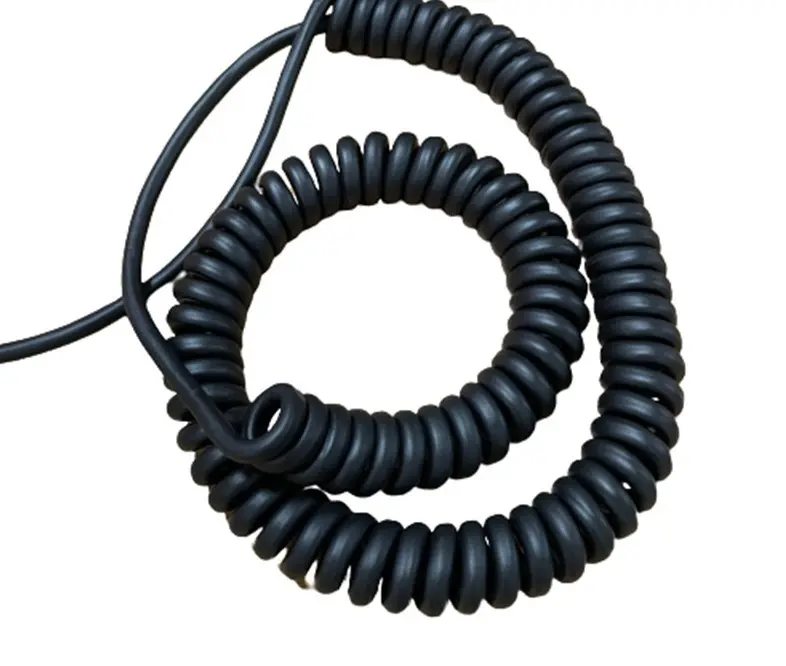 2 /3 /4 /5 / 6 / 10/12 Core PVC/PU Spiral Cord Coiled Cable Flexible Electric Cable Wire 2M Cord 8 Core Pure Copper Cable
