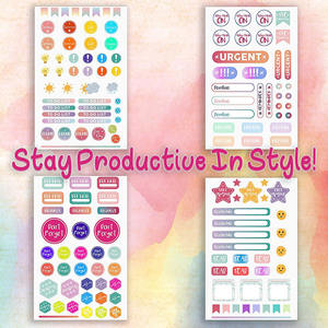 Essenziale 20 fogli di produttività di ispirazione di festa planner autoadesivo <span class=keywords><strong>a5</strong></span> per il quotidiano settimanale mensile agenda - Product Image 3