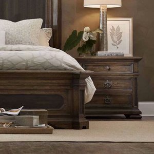 Đồ Nội Thất Đặt Làm Phòng Ngủ Kiểu Mỹ Bàn Đầu Giường Bằng Gỗ Nguyên Miếng Kiểu Cổ Điển - Product Image 6