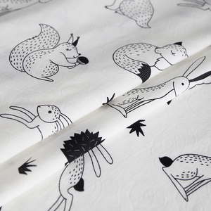 Stampa digitale personalizzata di alta qualità Design volpe su tessuto Jacquard di cotone leggero per la tenda di copertura della borsa della camicia da ragazzo - Product Image 3