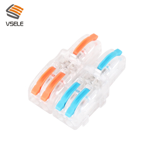 <span class=keywords><strong>Mini</strong></span> Spl 2 Trong 4 out Màu Xanh Cam Đòn Bẩy Nut Phổ Nối Nhỏ Gọn Dây Kết Nối Nhanh Chóng Splice Cáp Trong Suốt Hệ Thống Dây Điện - Product Image 4