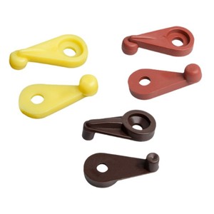 Clip de fixation en plastique pour miroir, boucle de fixation murale détachable, résistant à la corrosion, pour armoires, placards, bibliothèques, miroirs - Product Image 4