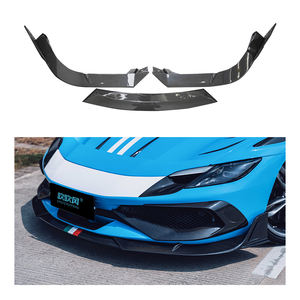 Diffuseur de lèvre de menton avant en Fiber de carbone sèche de haute qualité séparateur de becquet nouvel état ajustement parfait pour <span class=keywords><strong>Ferrari</strong></span> 296 GTB - Product Image 4