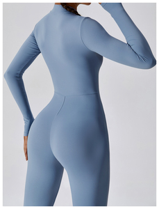 Mono Deportivo de Manga Larga para Mujer, Mono Deportivo Ajustado de Secado Rápido para Correr, Fitness, Yoga, Body Deportivo R2225 - Product Image 6