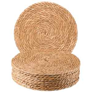 Nordic-style Tea <b>Tray</b> Non-slip coaster Kitchen Heat-resistant Mat Bowl Pad Insulated Placemat Woven <b>Circle</b> Multiple Diameters - Product Image 5