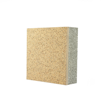 Panneau d'isolation thermique décoratif intégré pour revêtement mural extérieur, parement ignifuge et imperméable