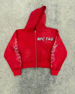 Felpe con Cappuccio e Pullover di Alta Qualità con Scansione NFC da Uomo Casual Oversize Autunnali Abbigliamento Maschile Streetwear - Product Image 1