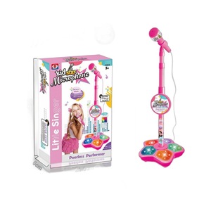 Giocattolo Musicale <span class=keywords><strong>per</strong></span> Bambini Microfono Karaoke in Plastica con Supporto Funzione Flash Song Regalo di Compleanno <span class=keywords><strong>per</strong></span> Ragazzi e Ragazze - Product Image 1