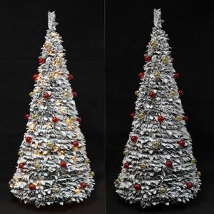 High Quality Foldable Artificial Christmas Tree <b>Lights</b> Decorations Pop-<b>Up</b> Design for Festive Home Ambiance for Snowed Holidays - Product Image 1