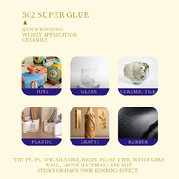 OEM ODM BIGLU 15g 502 super colle pour cuir, caoutchouc, bois, métal, colle liquide à forte adhérence, adhésif cyanoacrylate instantané étanche