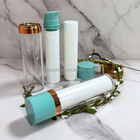 Ensemble de flacons sans air écologiques PCR 30 ml 50 ml, emballage cosmétique en plastique recyclé de luxe pour produits de soin de la peau écologiques