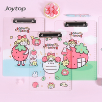Joytop – Planche à dessin en acrylique personnalisée en gros, motif fraise Boba, porte-documents A4 tendance pour fournitures de bureau et scolaires, résistant à l'eau