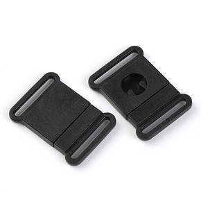 Hebilla de plástico con cierre de 20 mm de diámetro interior, negra, duradera, para bolsos - Product Image 1