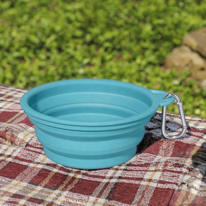 Tazón Plegable Personalizado para Agua y Comida para Perros, Tazón de Silicona para Viajes con Mosquetón - Product Image 4