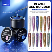 JTING Tpo Hema Free Flash Gel Builder Set 12 couleurs pour ongles, gel de construction Flash, vernis à ongles UV personnalisé OEM