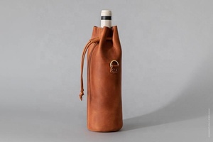 ขวดฝาปิดหนังสำหรับขนส่งไวน์ขวดฝาตกแต่งทำจากหนังอิตาลีร้านขายไวน์กระเป๋าใส่ขวดสำหรับเดินทางและสินค้า FBA - Product Image 2
