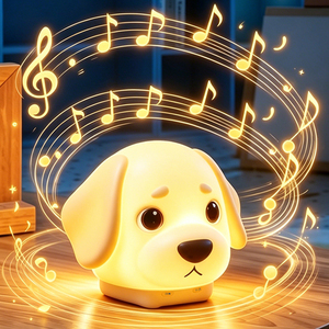 EGH Novità 2026: Luce Notturna LED a Forma di Cane con Suoni Rilassanti, Altoparlante Bluetooth e Telecomando - Product Image 1