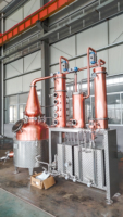 Alambic de distillation en cuivre ZJ 500L pour distillerie, machine à distiller l'alcool et les spiritueux