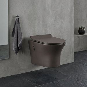 Toilette suspendue murale haut de gamme avec bidet WC sanitaires siège de cuvette de toilette en céramique lavabo de toilette suspendu - Product Image 4