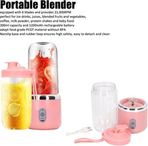 Electric USB Portable Manual Juicer 400ml Stainless Steel Blade Slow Squeezing Multifunctional Easy Handling Car RV Hotel Use - Product Image 2