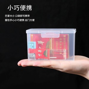 Transparent Plastic Cigarette Case Rectangular Portable For 20 Pack Thick Cigarettes Soft And Hard Cover Protection - Product Image 4
