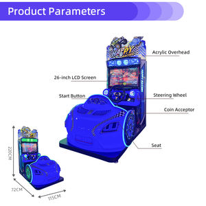 Funspaces máquina recreativa que funciona con monedas consolas de juegos <span class=keywords><strong>Happy</strong></span> Speed car game Road Racing simulator - Product Image 4