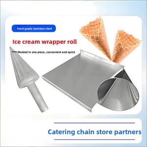 Nouveau moule commercial pour rouleaux de crème glacée, grand moule conique pour façonnage rapide à la main, outil pour rouleaux de crème glacée, moule pour croûtes de crème glacée - Product Image 4