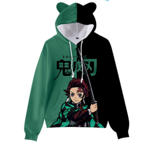 <span class=keywords><strong>Sweat</strong></span>-shirt à Capuche avec Oreilles de Chat pour Femme et Fille, Costume de Cosplay, Dessin Animé Japonais - Product Image 4