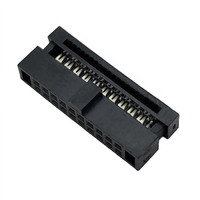 IDC 40-Pin 2,54mm Rastermaß Messingkontakt Strom-Flachbandkabel Buchsenanschluss Rechteckig TE AMP 1658621-3
