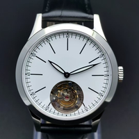 Hochwertige Herren Rad uhren drehen Edelstahl Pfau Uhrwerk China Möwe Tourbillon Uhr