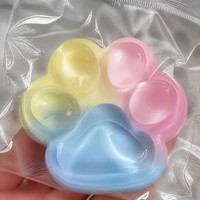 Mainan Squishy Cakar Kucing TPR Kustom, Lembut Transparan, Pereda Stres, Hadiah Promosi
