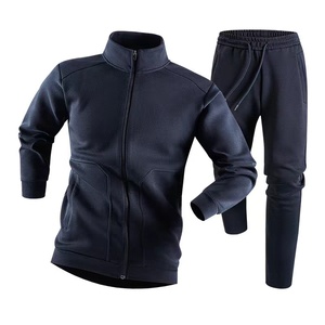 High Quality Wholesale Men's Windproof Winter Tracksuits Casual <strong>Warm</strong> Gym Clothes Hoodie <strong>Jogger</strong> Set Two Piece Fashion Sets - Product Image 2