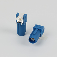 Conector Fakra D Z chapado en oro, macho, tipo SMB, mini, en ángulo recto, de latón, para antena de coche, amplificador de 75 ohmios, adaptador impermeable - Otros conectores