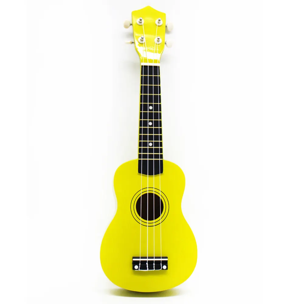 Tongling ukulele amarelo de 21 polegadas em estoque