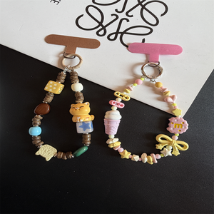 Colorful DIY Plastic Phone Charm Lanyard Hanging Bag Accessory Cute Design