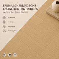 Engineered Timber Flooring Durable Multi Layer Oak Wood Boards for Showroom Design