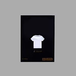 T-shirts blancs CELINNE pour hommes – Vente en gros, manches courtes, mélange de coton doux, respirant, coupe ajustée, col rond - Product Image 3