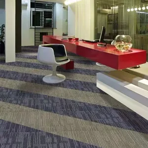 China Manufacturer Carpet Tiles PP Loop 50cm*60cm Modular commercial Flooring Office Tiles Carpet