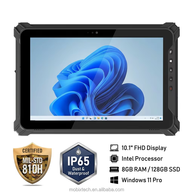 New Intel Rugged Tablet RT10J 10.1" Windows 11 Pro Honeywell N4680 1D/2D QR 8GB+128GB Industrial ERP/WMS Warehouse IP65 Wi-Fi