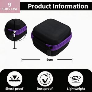 Bolsa Enfriadora de Insulina SJ, Muestra Gratuita, 9 Compartimentos, Impermeable, Resistente a Impactos, Ligera, de EVA, para Almacenamiento y Viajes de Diabéticos - Product Image 3