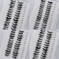 En gros, demi-cils volumineux à presser, pré-collés, effet effilé, auto-adhésifs, fixation forte, sans colle, avec logo personnalisé