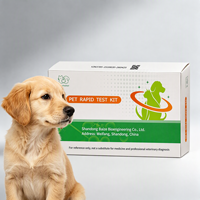 Cassette de test rapide pour animaux de compagnie, paquet individuel, étanche à l'humidité et à la lumière, fournitures de dépistage pour animaux de compagnie