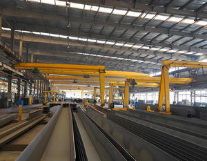 رافعة جسرية نصف بوابية من نوع BMH مثبتة على سكة حديدية بقدرة رفع 5 طن و10 طن و16 طن مع رافعة كهربائية - Product Image 4