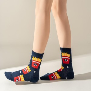 <span class=keywords><strong>Chaussettes</strong></span> pour femmes, motif amusant, nourriture, donut, hamburger, frites, œufs, nouveauté, décontractées, port quotidien, confortables, <span class=keywords><strong>chaussettes</strong></span> tendance, lot - Product Image 4